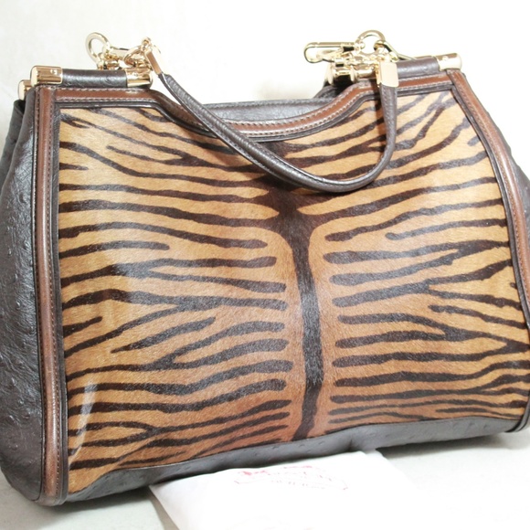COACH MADISON PRINTED TIGER CAROLINE BAG f25816 - Picture 5 of 7